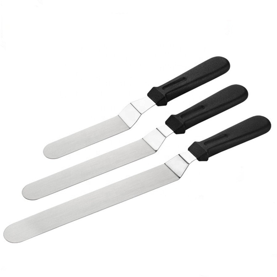 spatula1.jpg Narkalıp Eğik Pasta Sıvama Spatula Bıçağı 3 Lü NRT-079 - Görsel 1