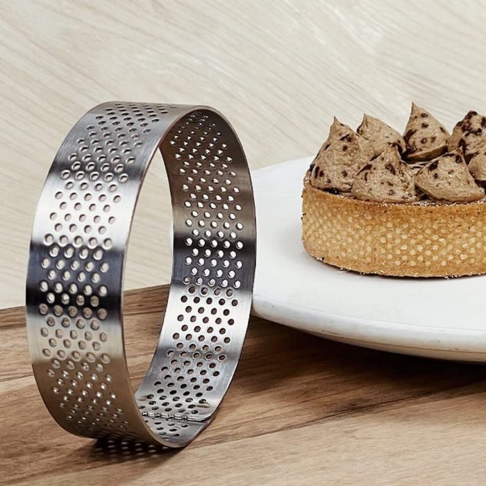 Narkalıp Yuvarlak Delikli Tart Kalıbı 4 Lü 10cm NRT-008 - Görsel 2