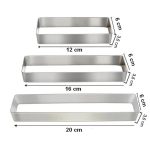 Narkalıp Dikdörtgen Tiramisu Kalıbı 3 Lü NRT-051 - Görsel 2