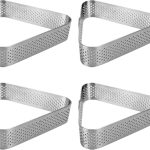 Narkalıp Delikli Üçgen Tart Kalıbı 4 Lü 8cm NRT-113